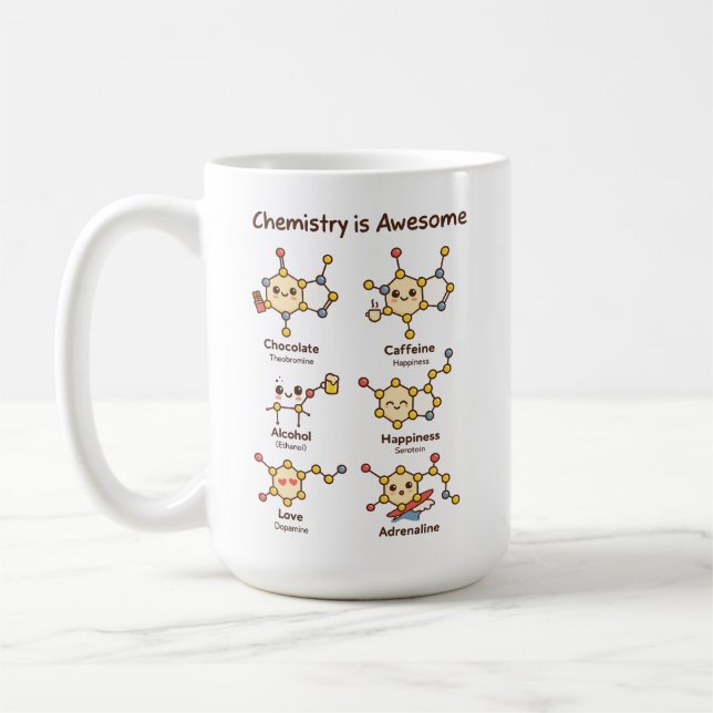 Taza De Café Chemistry is Awesome | Fun Science Chemistry Day (Izquierda)