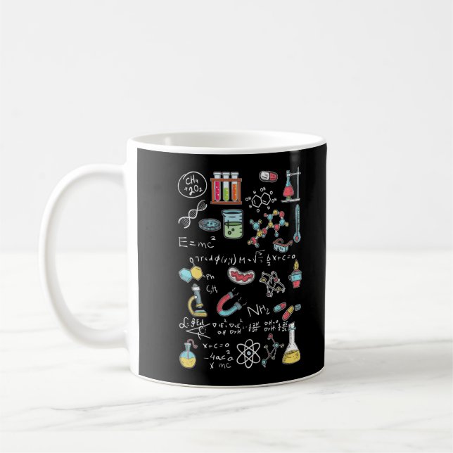 Taza De Café Chemistry Mathematician Physicist Chemist (Izquierda)