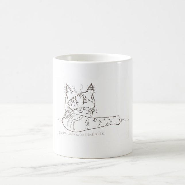 Taza De Café Chera tiene gusto de lo que ella ve (Centro)