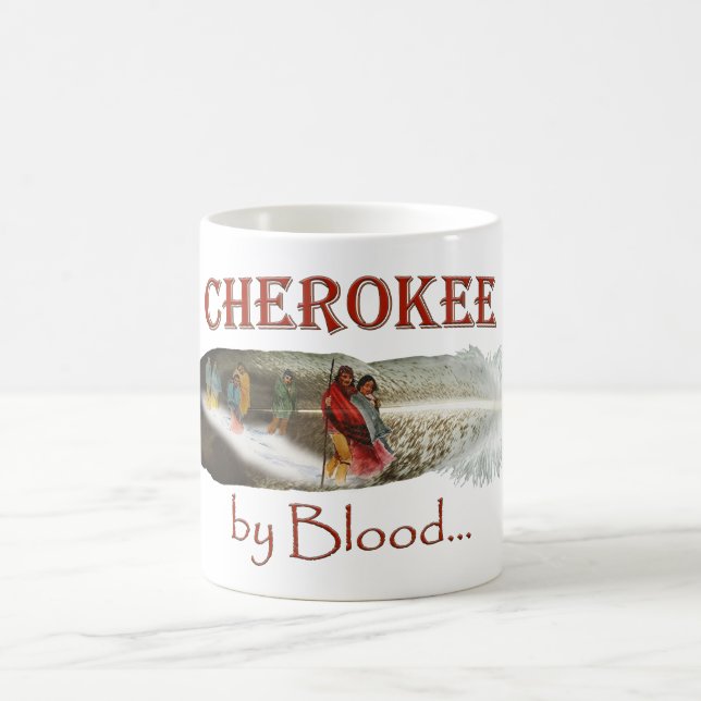 Taza De Café Cherokee por Blood Mug (Centro)