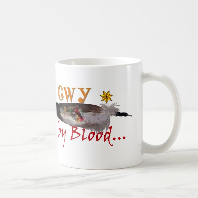 Taza De Café Cherokee por sangre (Derecha)