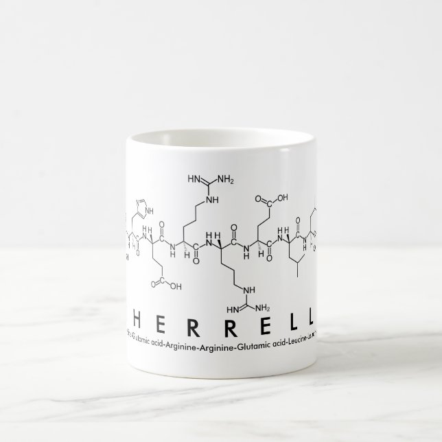 Taza De Café Cherrelle peptide nombre mug (Centro)