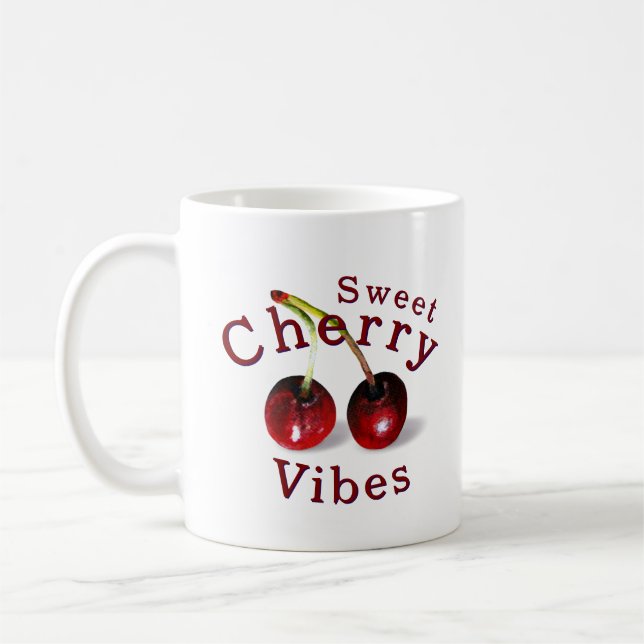 Taza De Café Cherries Mug (Izquierda)