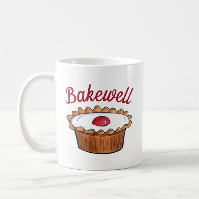 Taza De Café Cherry Bakewell Tart Inglaterra British Food Sweet (Izquierda)