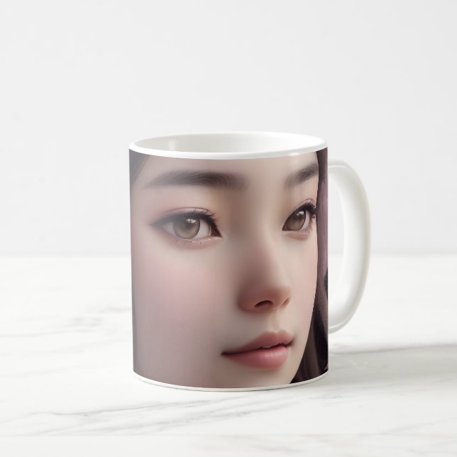 Taza De Café Cherry Blossom Adored Chica (Anverso derecho)