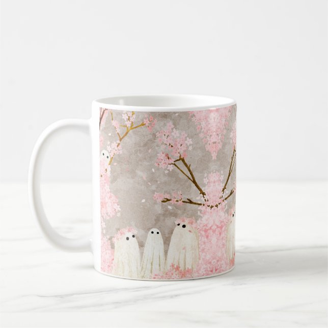 Taza De Café Cherry Blossom Ghosts (Izquierda)