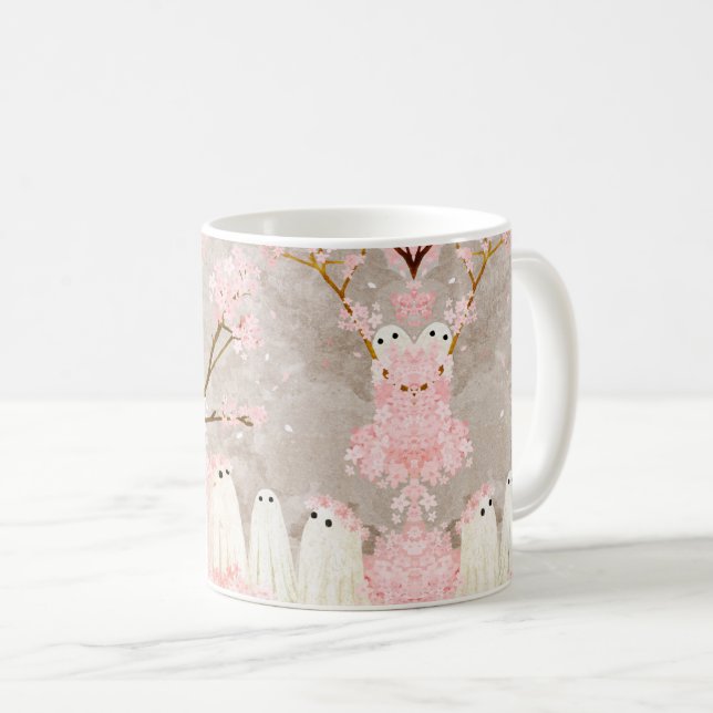 Taza De Café Cherry Blossom Ghosts (Anverso derecho)