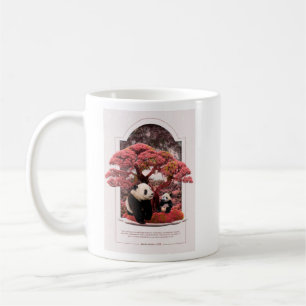 Taza De Café Cherry Blossom Panda