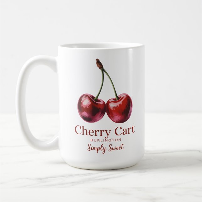 Taza De Café Cherry Cart (Izquierda)