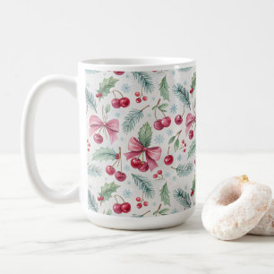 Taza De Café Cherry Christmas