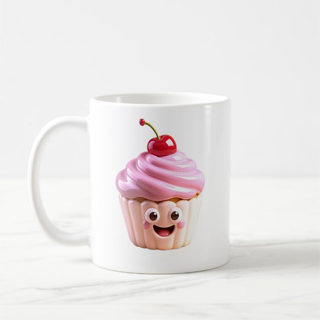 Taza De Café Cherry Cupcake Cutie (Izquierda)