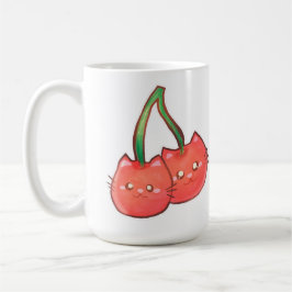 Taza De Café Cherry Fruit Cats