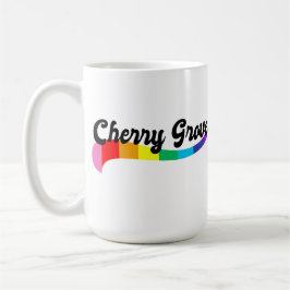 Taza De Café Cherry Grove Fire Island NY logo arcoíris LGBTQ