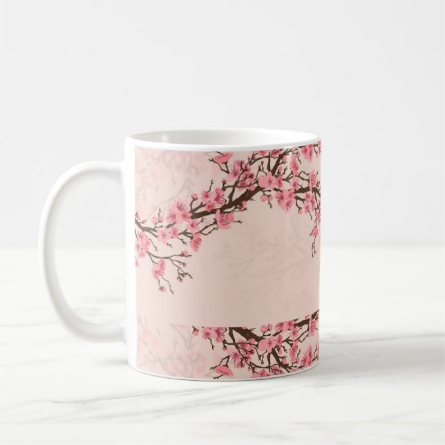 Taza De Café Cherry Tree Blossom - Sakura Branch (Izquierda)