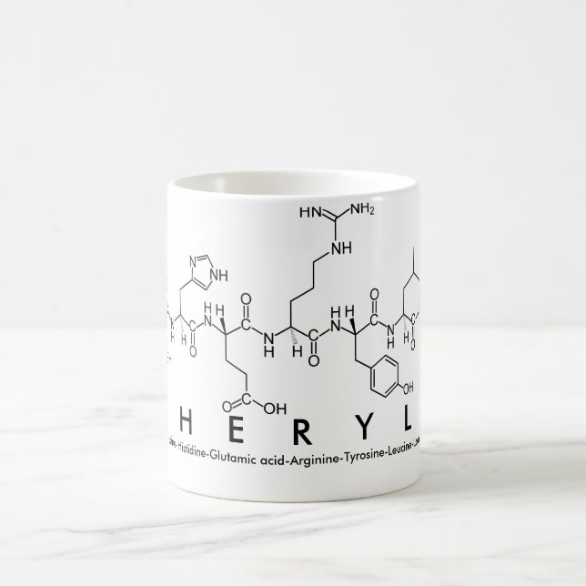 Taza De Café Cheryll peptide nombre mug (Centro)