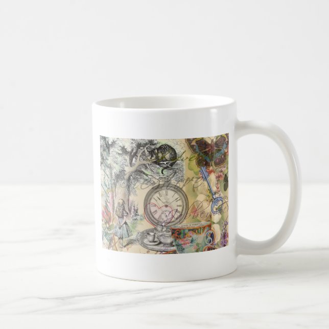 Taza De Café Cheshire Cat Alice Wonderland Classic (Derecha)