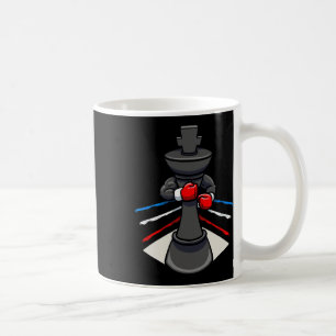 Taza De Café Chess Piece Boxer Guantes de Boxeo King