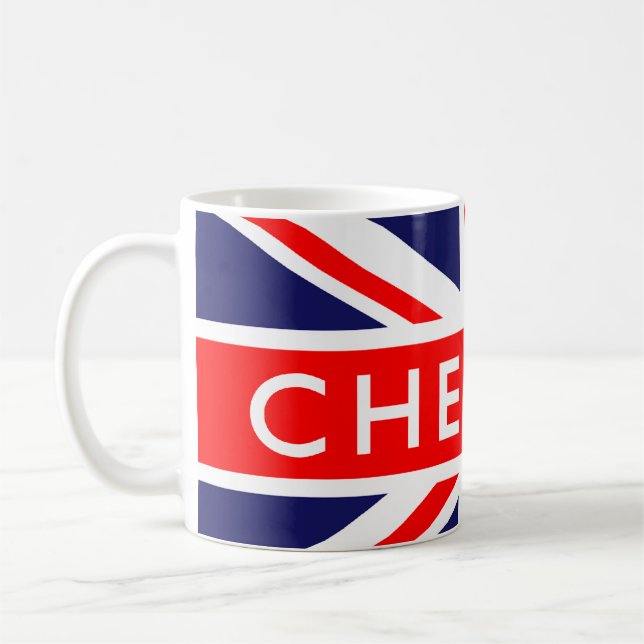 Taza De Café Chester : Bandera británica (Izquierda)