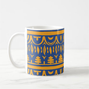 Taza De Café Chevron africano: patrón étnico tribal