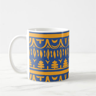 Taza De Café Chevron africano: patrón étnico tribal