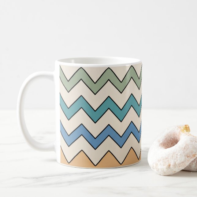 Taza De Café Chevron Nature Vibes (Con donut)