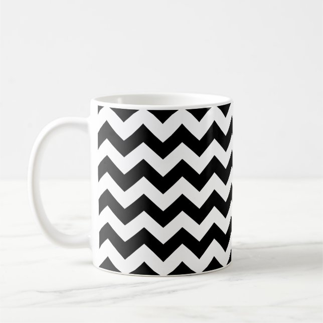 Taza De Café Chevron negro (Izquierda)