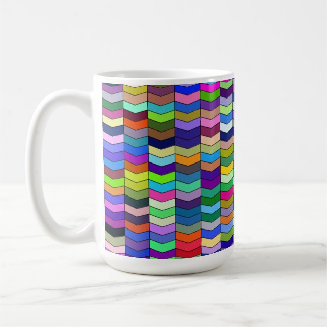 Taza De Café Chevrons 15oz Mug (Izquierda)
