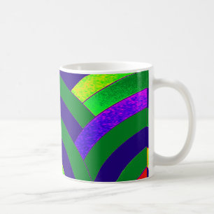 Taza De Café Chevrons modernos y de diseño de moda