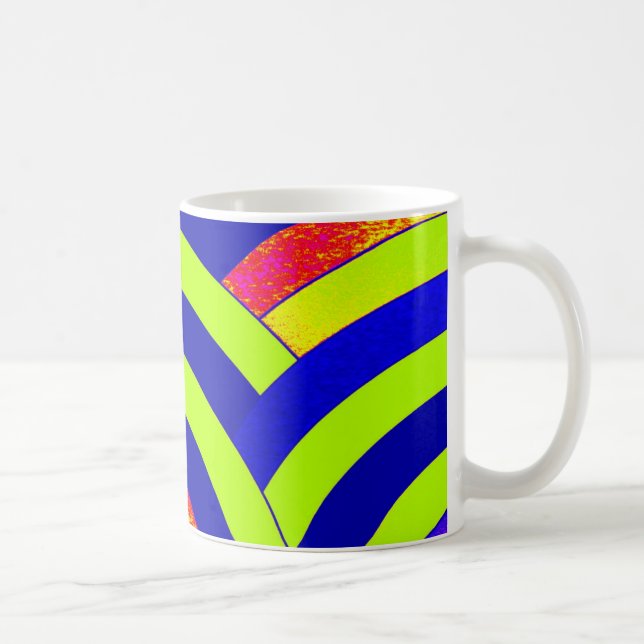 Taza De Café Chevrons modernos y de diseño de moda (Derecha)