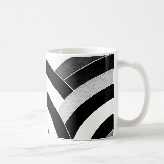 Taza De Café Chevrons modernos y de diseño de moda (Derecha)