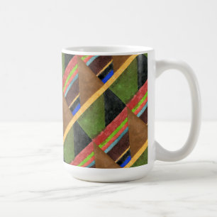 Taza De Café "Chevrons" Tiled Resumen de diseño