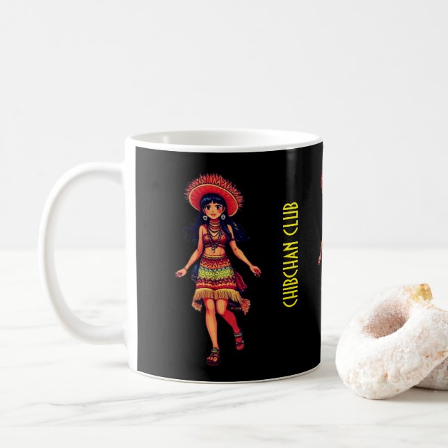 TAZA DE CAFÉ CHIBCHAN CLUB (Con donut)