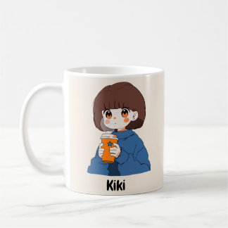 Taza De Café Chibi anime chica beber café Mug