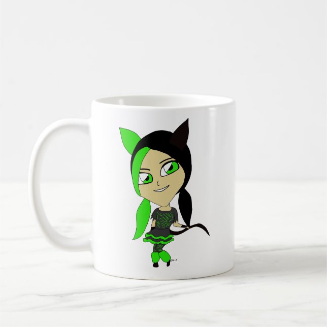 Taza De Café chibi catgirl (Izquierda)