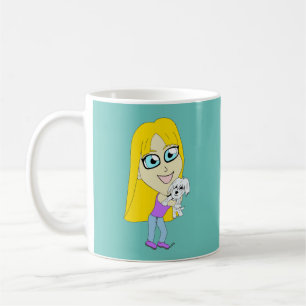 Taza De Café Chibi con un elemento emergente