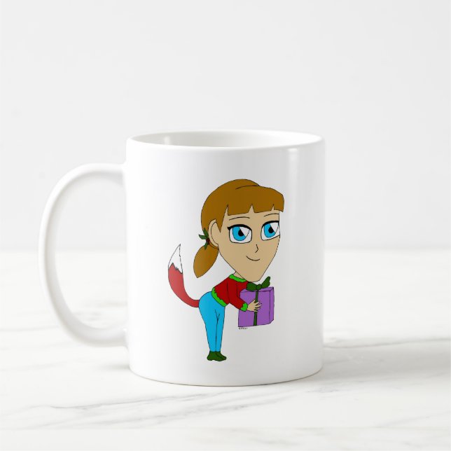 Taza De Café chibi foxy chica (Izquierda)