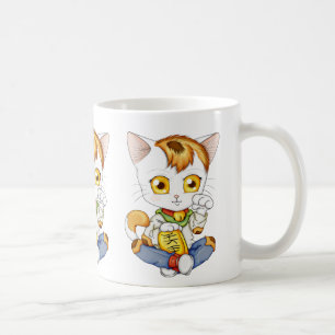 Taza De Café Chibi Maneki Neko