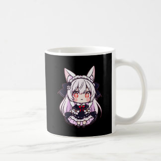 Taza De Café Chibi Neko Gótico Lolita