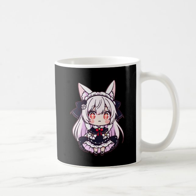 Taza De Café Chibi Neko Gótico Lolita (Derecha)