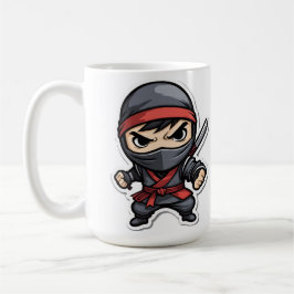 Taza De Café Chibi Ninja Warrior Personalizado - Artes marciale