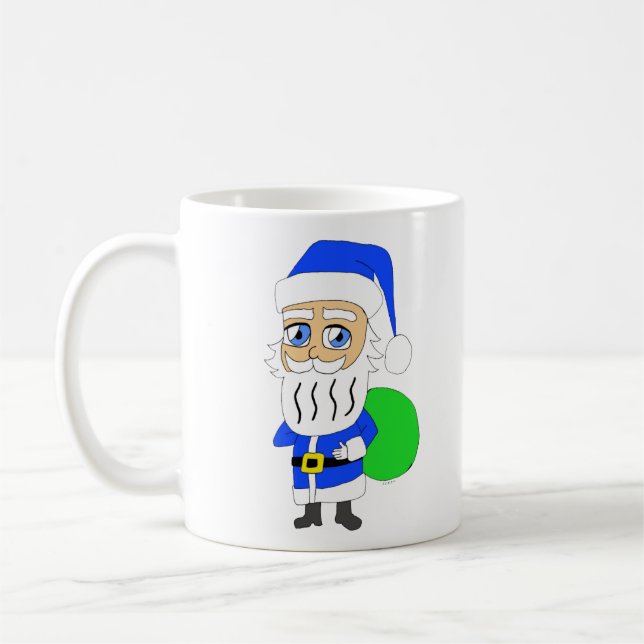 Taza De Café chibi Santa Claus (Izquierda)