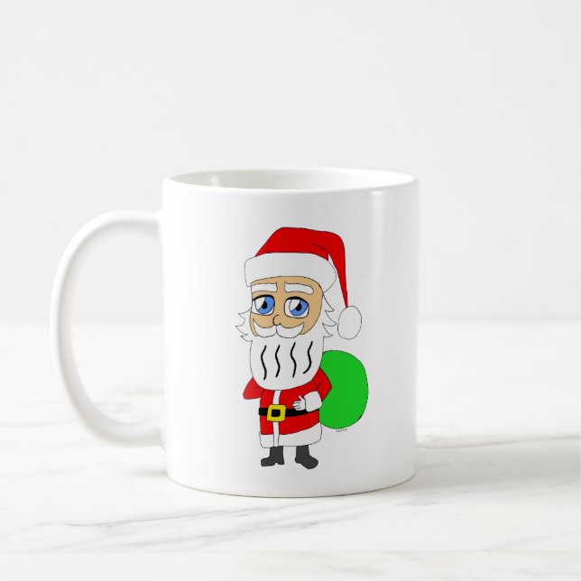 Taza De Café Chibi Santa Claus (Izquierda)