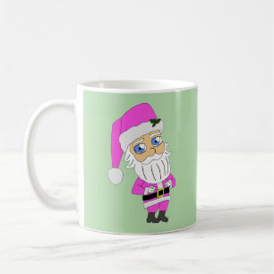 Taza De Café Chibi Santa traje rosa