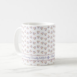 Taza De Café Chic Rosa Deslucido Personalizado Diciendo Dulces 