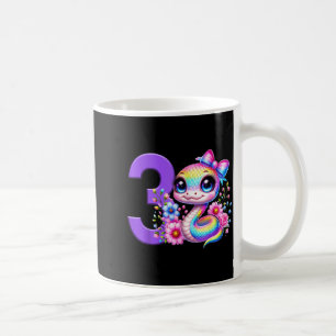 Taza De Café Chica 3er Cumpleaños Serpiente Fiesta Arco Coquett