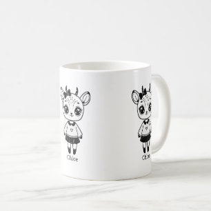 Taza De Café Chica Adorable Antílope - Diseño Mono adorable