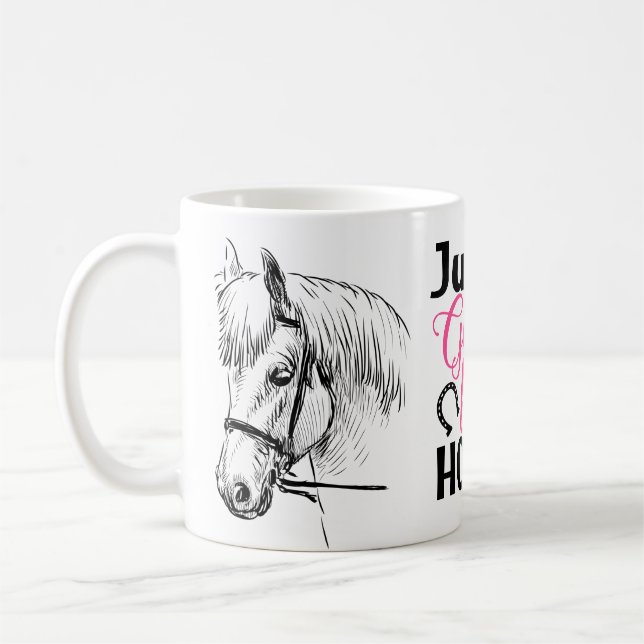 Taza De Café Chica ama a los caballos - Amante de los caballos (Izquierda)