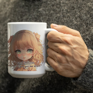 Taza De Café Chica Anime Adorable