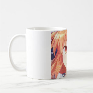 Taza De Café Chica anime pelirroja ojos de ciruela
