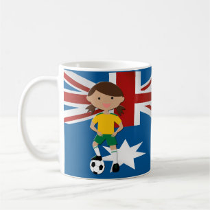 Taza De Café Chica australiano 4 del fútbol